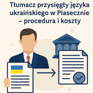 tłumacz przysięgły języka ukraińskiego w Piasecznie – dokumenty urzędowe